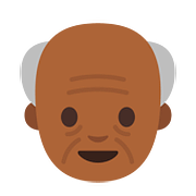 👴🏾 Emoji älterer Mann: mitteldunkle Hautfarbe Google Android 7.1.