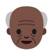 👴🏿 Emoji Homem Idoso: Pele Escura na Google Android 7.1.