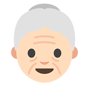 👵🏻 Emoji ältere Frau: helle Hautfarbe Google Android 7.1.