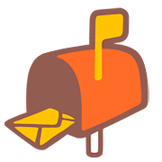 Emoji 📬 Cassetta Postale Aperta Bandierina Alzata su Google Android 7.1.