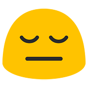 😔 Emoji Rosto Deprimido na Google Android 7.1.