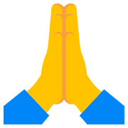Emoji 🙏 Mani Giunte su Google Android 7.1.