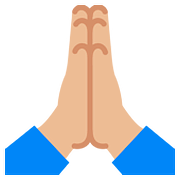 Émoji 🙏🏼 Mains En Prière : Peau Moyennement Claire sur Google Android 7.1.