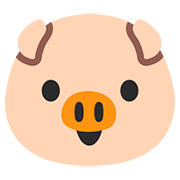 🐷 Emoji Cara De Cerdo en Google Android 7.1.