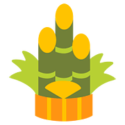 Emoji 🎍 Bambù Decorato su Google Android 7.1.