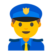 Emoji 👮 Agente Di Polizia su Google Android 7.1.
