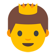 Émoji 🤴 Prince sur Google Android 7.1.