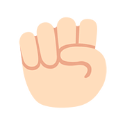✊🏻 Emoji Punho Levantado: Pele Clara na Google Android 7.1.