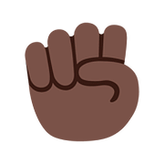 Emoji ✊🏿 Pugno: Carnagione Scura su Google Android 7.1.