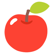 Émoji 🍎 Pomme Rouge sur Google Android 7.1.