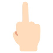 Emoji 🖕🏻 Dito Medio: Carnagione Chiara su Google Android 7.1.