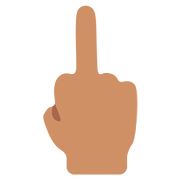 🖕🏽 Emoji Dedo Corazón Hacia Arriba: Tono De Piel Medio en Google Android 7.1.