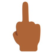 🖕🏾 Emoji Dedo Corazón Hacia Arriba: Tono De Piel Oscuro Medio en Google Android 7.1.