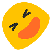 🤣 Emoji sich vor Lachen auf dem Boden wälzen Google Android 7.1.