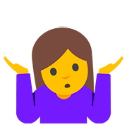 Emoji 🤷 Persona Che Scrolla Le Spalle su Google Android 7.1.