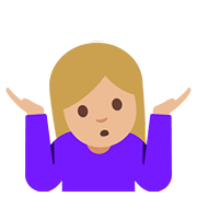 Emoji 🤷🏼 Persona Che Scrolla Le Spalle: Carnagione Abbastanza Chiara su Google Android 7.1.
