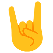 🤘 Emoji Saudação Do Rock na Google Android 7.1.