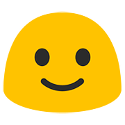 🙂 Emoji leicht lächelndes Gesicht Google Android 7.1.