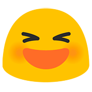 😆 Emoji Cara Sonriendo Con Los Ojos Cerrados en Google Android 7.1.