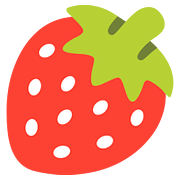 Emoji 🍓 Fragola su Google Android 7.1.
