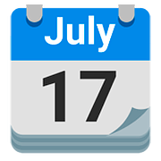 Emoji 📆 Calendario A Strappo su Google Android 7.1.