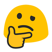 Emoji 🤔 Faccina Concentrata su Google Android 7.1.