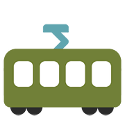 Emoji 🚋 Vagone Del Tram su Google Android 7.1.