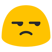 😒 Emoji verstimmtes Gesicht Google Android 7.1.