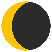 Émoji 🌘 Lune Décroissante sur Google Android 7.1.