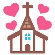💒 Emoji Iglesia Celebrando Boda en Google Android 7.1.