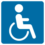 Emoji ♿ Simbolo Della Disabilità su Google Android 7.1.