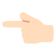 Emoji 👈🏻 Indice Verso Sinistra: Carnagione Chiara su Google Android 7.1.