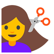 Émoji 💇‍♀️ Femme Qui Se Fait Couper Les Cheveux sur Google Android 7.1.