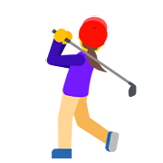 🏌️‍♀️ Emoji Mujer Jugando Al Golf en Google Android 7.1.