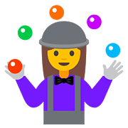Emoji 🤹‍♀️ Giocoliere Donna su Google Android 7.1.