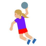 Émoji 🤾🏼‍♀️ Handballeuse : Peau Moyennement Claire sur Google Android 7.1.
