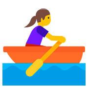 Émoji 🚣‍♀️ Rameuse Dans Une Barque sur Google Android 7.1.