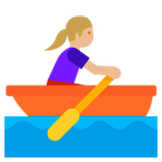 Emoji 🚣🏼‍♀️ Donna In Barca A Remi: Carnagione Abbastanza Chiara su Google Android 7.1.