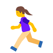 Emoji 🏃‍♀️ Donna Che Corre su Google Android 7.1.