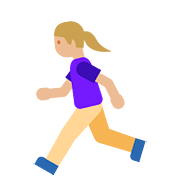 🏃🏼‍♀️ Emoji Mujer Corriendo: Tono De Piel Claro Medio en Google Android 7.1.