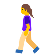 🚶‍♀️ Emoji Mujer Caminando en Google Android 7.1.