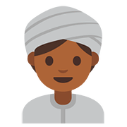 Émoji 👳🏾‍♀️ Femme En Turban : Peau Mate sur Google Android 7.1.