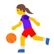 Emoji ⛹️‍♀️ Donna Che Fa Rimbalzare Una Palla su Google Android 7.1.