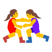 🤼‍♀️ Emoji Mujeres Luchando en Google Android 7.1.