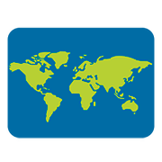 Emoji 🗺️ Mappa Mondiale su Google Android 7.1.