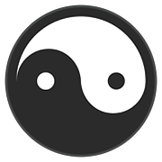 Emoji ☯️ Yin E Yang su Google Android 7.1.