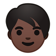 🧑🏿 Emoji Pessoa: Pele Escura na Google Android 8.0.