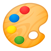 Emoji 🎨 Tavolozza Dei Colori su Google Android 8.0.