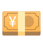 Emoji 💴 Banconota Yen su Google Android 8.0.