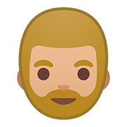 Emoji 🧔🏼 Uomo Con La Barba: Carnagione Abbastanza Chiara su Google Android 8.0.